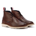 Ben Sherman Hampton Bottes Rouges En Cuir Pour Hommes