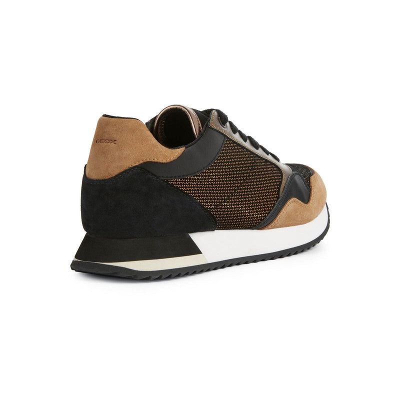 Geox Doralea Baskets En Cuir Bronze/Caramel Pour Femmes