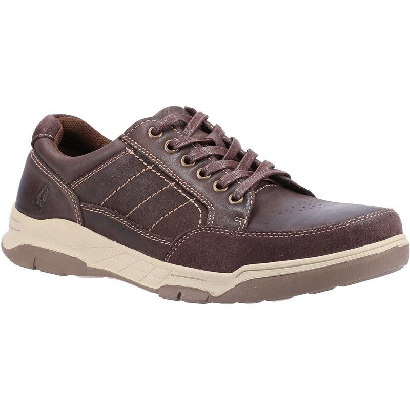 Hush Puppies Finley Chaussures À Lacets En Cuir Pour Hommes De Couleur Café