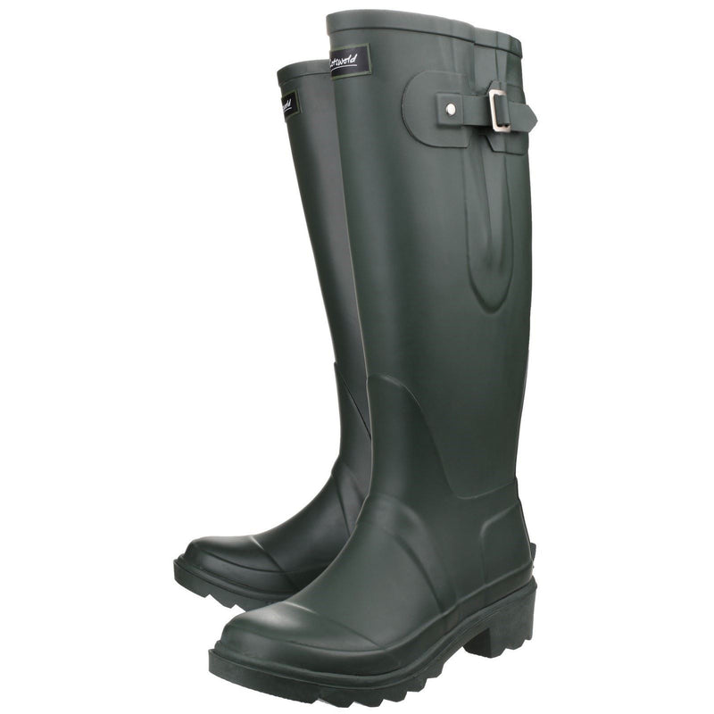 Cotswold Ragley Bottes En Caoutchouc Vertes Wellington