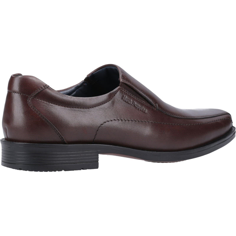 Hush Puppies Brody Chaussures Pour Hommes En Cuir, Coloris Chocolat, À Enfiler.