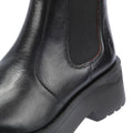 Fly London Medi Java Bottes Noires En Cuir Pour Femmes