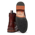 Ben Sherman Alfred Brogue Bottes Rouges En Cuir Pour Hommes