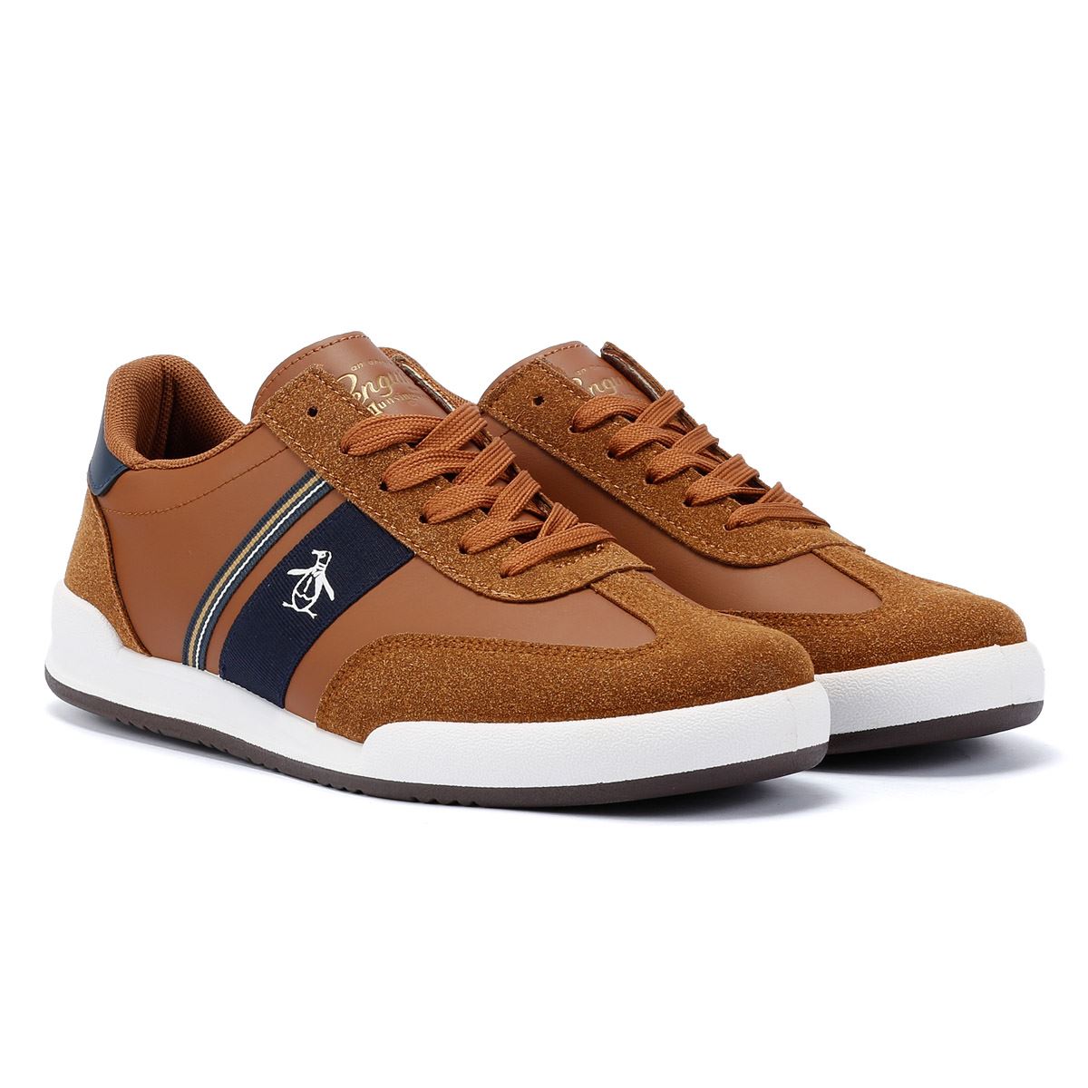 Penguin Gaz Baskets Marron Pour Hommes