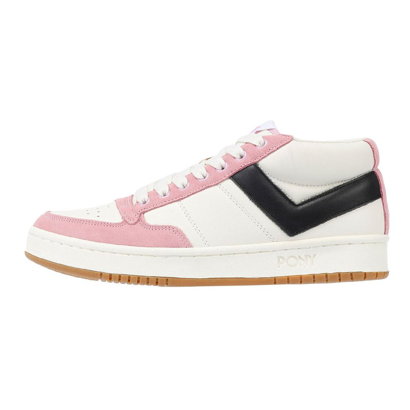 Pony #1 Low Baskets En Daim Blancs/Rose