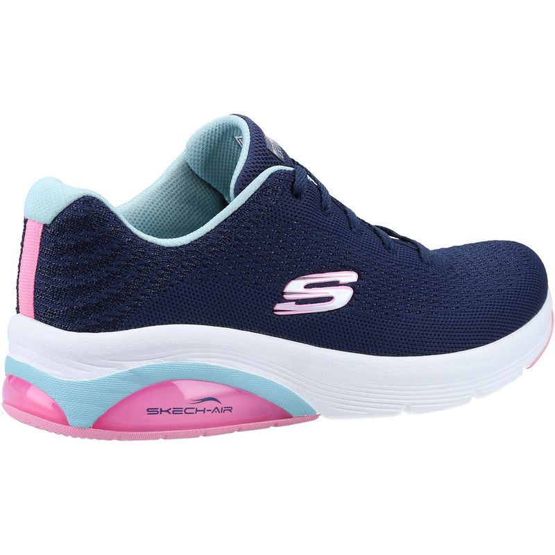 Skechers Skech-Air Extreme 2.0 Baskets Pour Femmes En Polyester Bleu Marine/Bleu Clair.