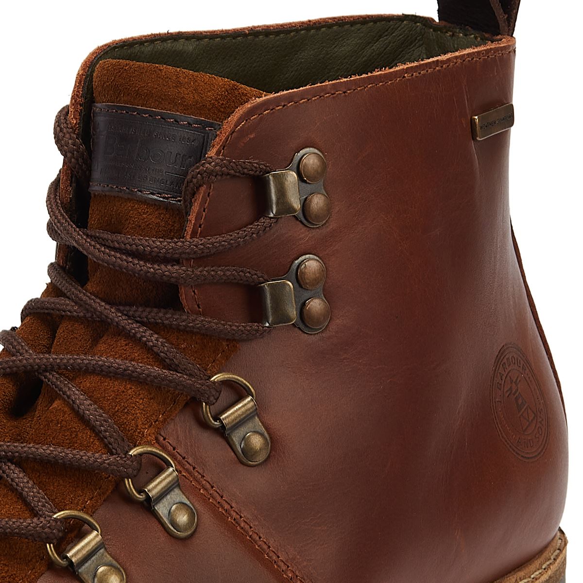 Barbour Bottes Marron Pour Hommes Wainwright En Ch taignier