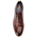 Base London Cast Washed Chaussures Richelieu Homme En Cuir Marron