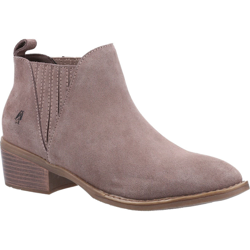 Hush Puppies Isobel Bottes En Cuir Pour Femme Couleur Taupe