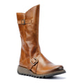 Fly London Mes 2 Bottes Marron En Cuir Pour Femmes