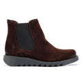 Fly London Salv Bottes En Daim Marron Pour Femmes