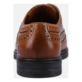 Hush Puppies Santiago Chaussures En Cuir Pour Homme À Lacets De Couleur Beige.