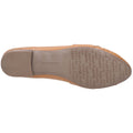 Hush Puppies Marley Ballerina Ballérines Plates En Cuir Pour Femmes De Couleur Beige.