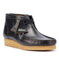 Clarks Originals Wallabee Bottes Noires En Cuir Pour Hommes