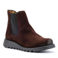 Fly London Salv Bottes En Daim Marron Pour Femmes