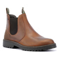 Barbour Patton Bottes Hommes En Cuir Marron