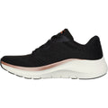 Skechers Arch Fit 2.0 Glow The Distance Sneakers Pour Femmes En Textile Noir/Or Rose