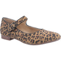 Hush Puppies Melissa Strap Ballerines Léopard Pour Femmes En Daim.