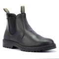 Barbour Patton Bottes Noires En Cuir Pour Hommes