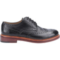 Cotswold Quenington Chaussures En Cuir Noir À Lacets Pour Hommes