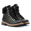 Barbour Woodside Hiker Bottes Noires En Cuir Pour Femmes