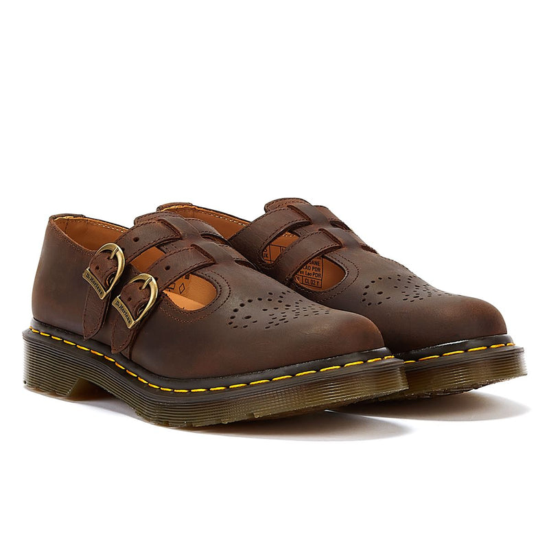 Dr. Martens 8065 Mary Jane Crazy Horse Femmes Marron Décontracté