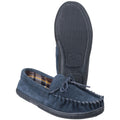 Cotswold Alberta Chaussons En Daim Pour Hommes, Bleu Marine