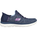 Skechers Summits Dazzling Haze Chaussures De Sport Femme Bleu Marine/Violet