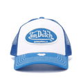 Von Dutch Trucker Boston Casquettes Blanches/Bleues En Coton