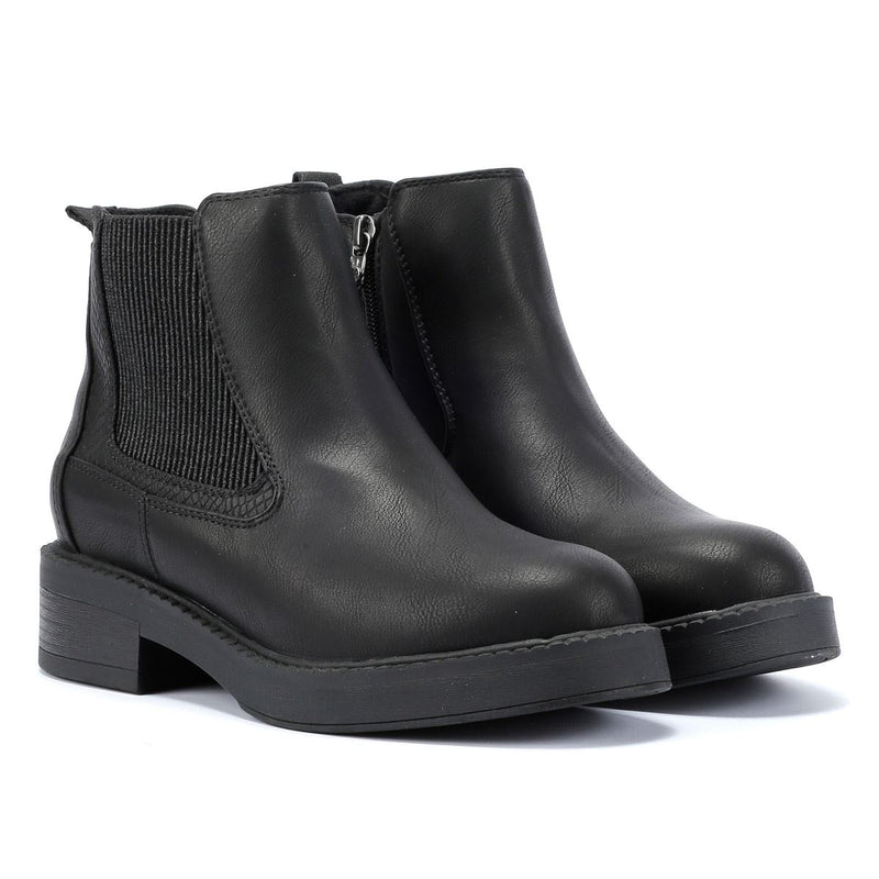 Blowfish Malibu Vera Bottes Noires Pour Femmes En Similicuir.