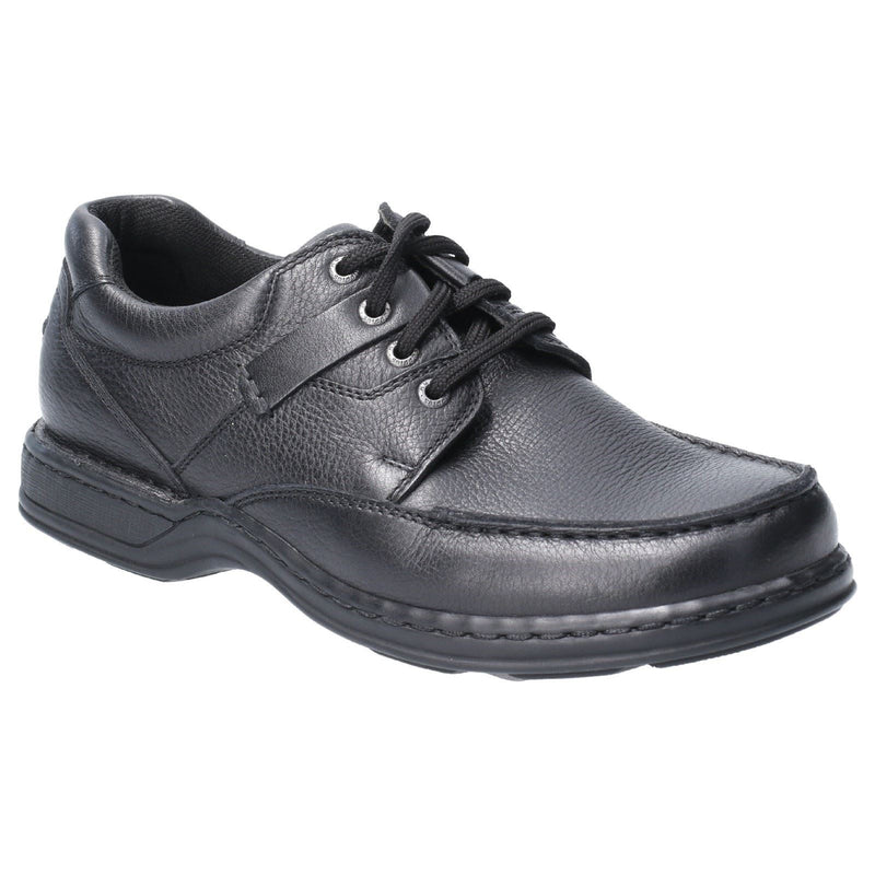 Hush Puppies Randall II Chaussures En Cuir Noir À Lacets Pour Hommes