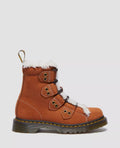 Dr. Martens 1460 Lace To Toe Bottes Marron En Cuir Pour Femmes