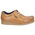 Base London Event Chaussures En Cuir Pour Homme À Lacets De Couleur Beige.