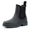 Barbour Birch Bottes Noires En Cuir Pour Femmes