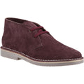 Hush Puppies Samuel Bottes En Daim Bordeaux Pour Hommes