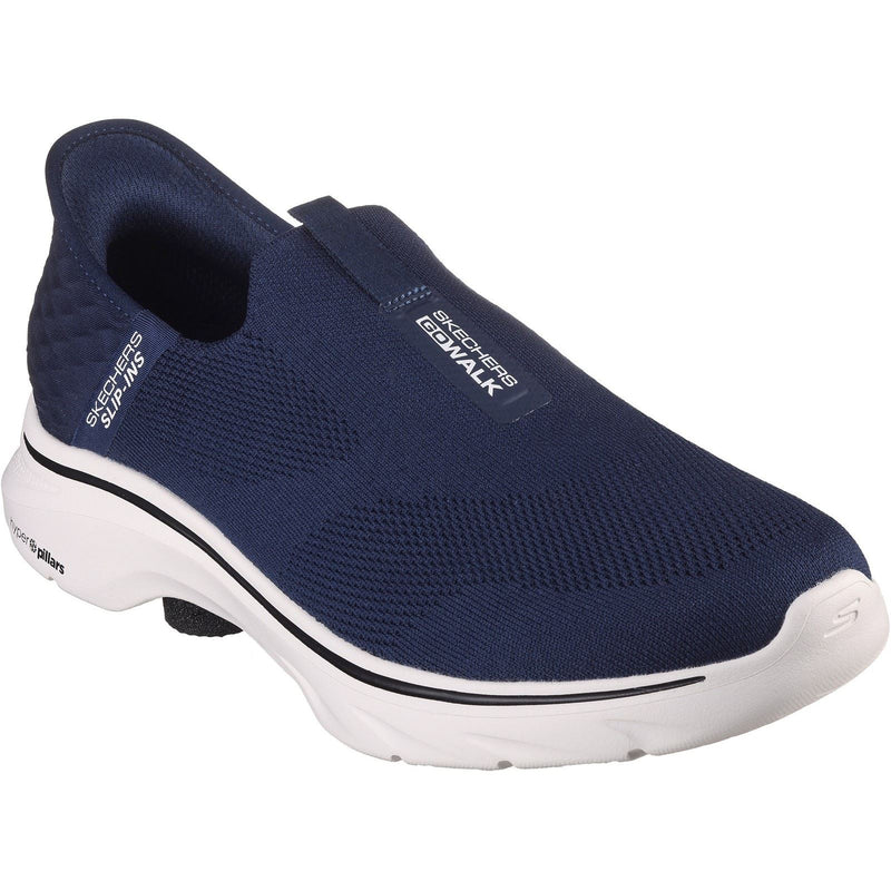 Skechers Slip-ins: GO WALK 7 Easy On 2 Slip-Ins: Allez Marcher 7 Facile Sur 2 Baskets En Maille Pour Hommes Bleu Marine