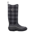 Muck Boots Hale Bottes En Caoutchouc À Carreaux Noir/Gris