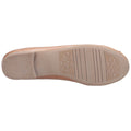 Hush Puppies Naomi Ballérines Plates En Cuir Pour Femmes De Couleur Beige.