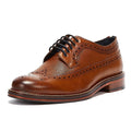 Ben Sherman Archie Brogue Chaussures En Cuir Marron À Lacets Pour Homme