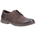 Hush Puppies Trevor Chaussures En Cuir Marron À Lacets Pour Homme