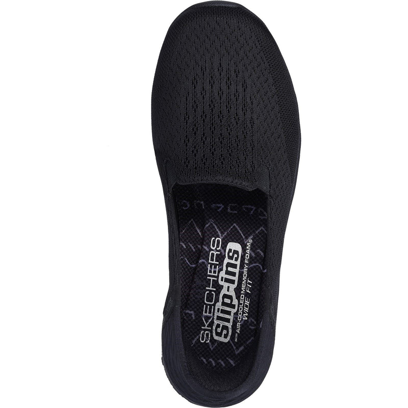 Skechers Reggae Fest 2.0 Guiding Baskets Noires Pour Femmes En Polyester