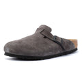 Birkenstock Boston Sabots en daim gris.