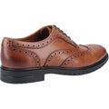 Hush Puppies Santiago Chaussures En Cuir Pour Homme À Lacets De Couleur Beige.