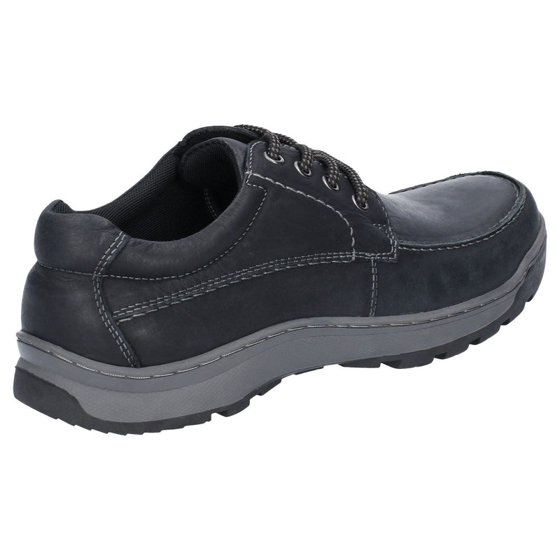 Hush Puppies Tucker Chaussures En Cuir Noir À Lacets Pour Hommes