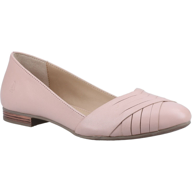 Hush Puppies Marley Ballerina Ballerines Plates En Cuir Rose Pour Femmes