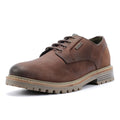 Barbour Sandstone Chaussures En Cuir Pour Hommes Marron À Lacets