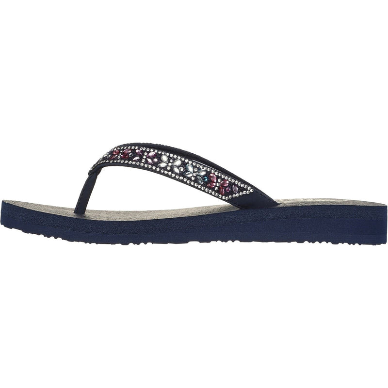 Skechers Meditation Butterfly Garden Sandales Pour Femmes En Polyuréthane Bleu Marine/Multicolores