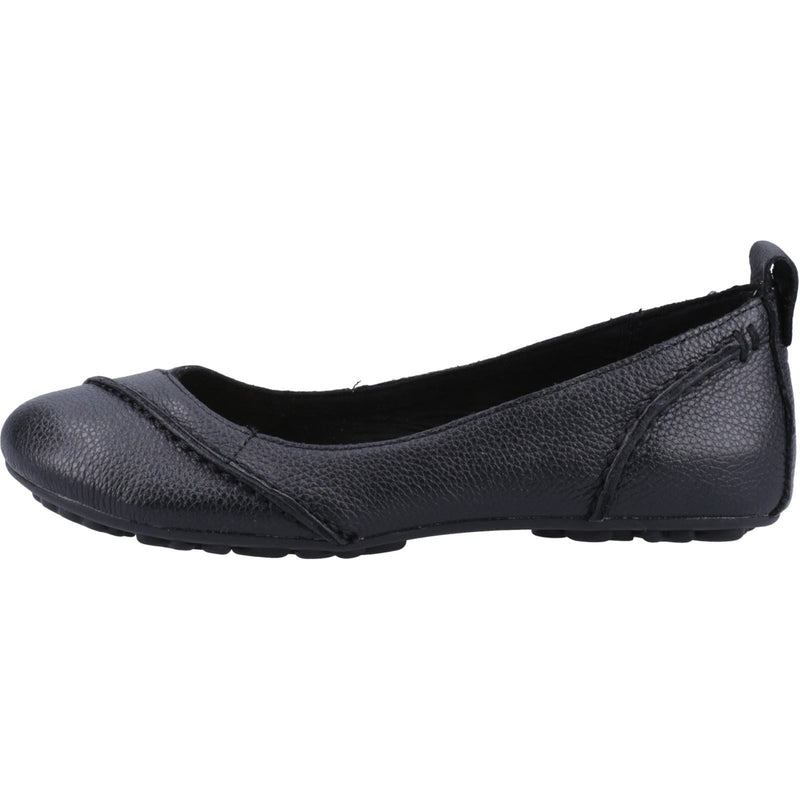 Hush Puppies Janessa Ballerines Noires Pour Femme En Cuir