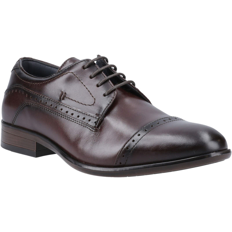 Pod Ralph Chaussures Oxford Pour Hommes En Cuir Marron.