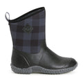 Muck Boots Muckster II Mid Bottes En Caoutchouc À Carreaux Noir/Gris